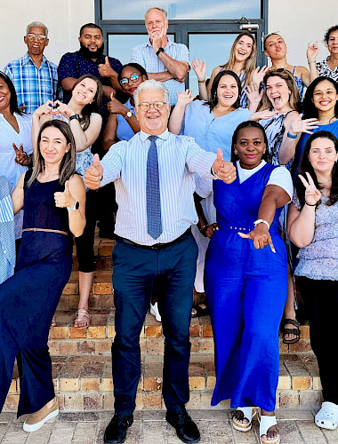 Die Lehrer und Angestellten